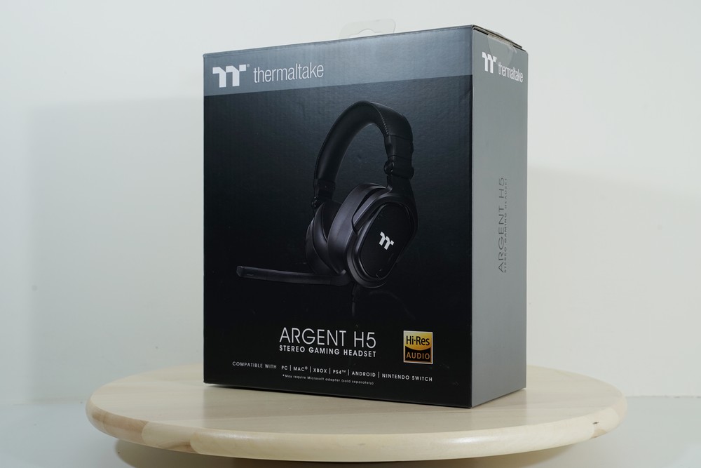Thermaltake Argent H5立体电竞耳机开箱/轻巧便携模组化设计(2)