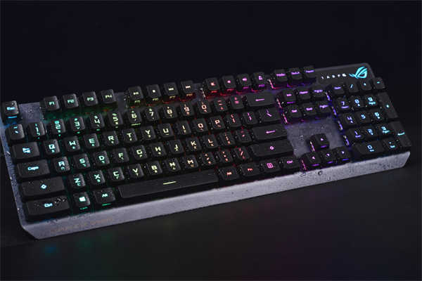 神来一键ASUS ROG Strix Scope RX机械式电竞键盘开箱/RX自有轴欲迎还拒(26)