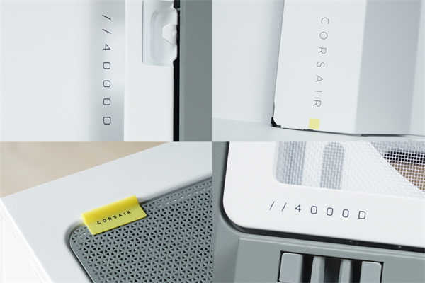 CORSAIR 4000 系列机箱 简约风 4000D高风流 4000D AIRFLOW秀灯效 iCUE 4000X RGB