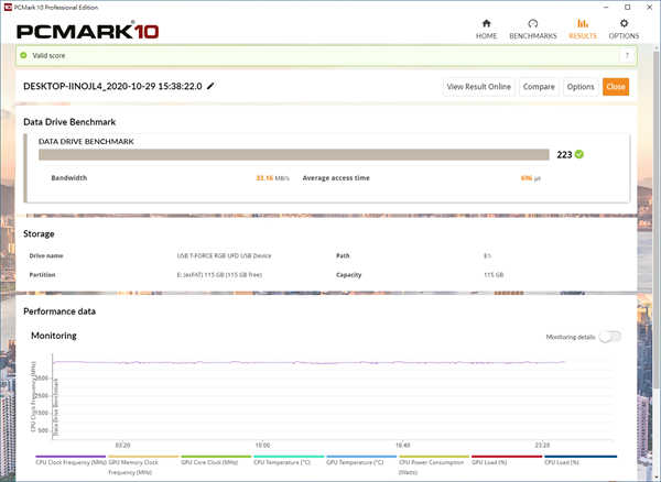 十铨 T-FORCE SPARK USB3.2 Gen1 128GB RGB随身碟/创新剩余容量灯效即时显示设计(29)