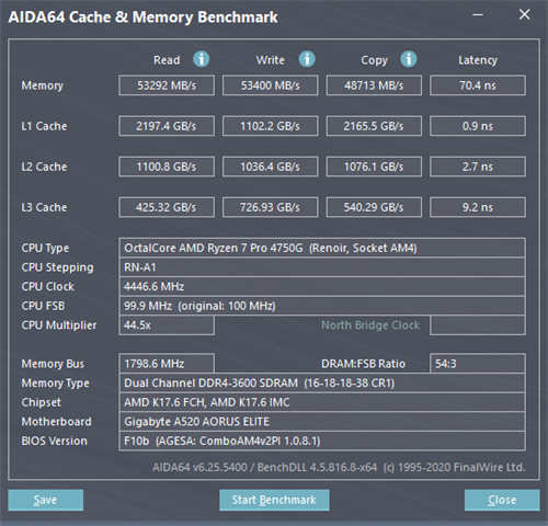 技嘉A520 AORUS ELITE开箱测试/ATX版型设计，AMD的最佳入门主机板选择(61)