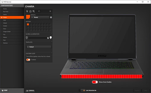 潮流新机MSI GE66 Raider 10SGS测试报告/钛银新色Mystic灯bar炫(20)