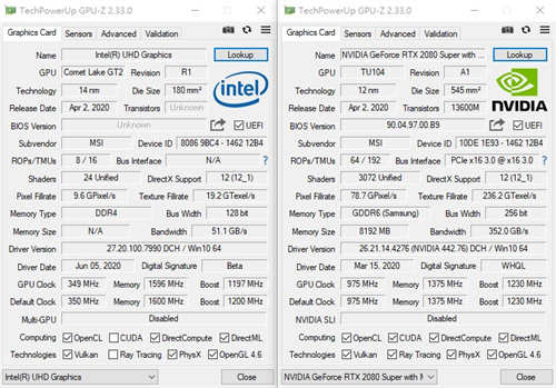 潮流新机MSI GE66 Raider 10SGS测试报告/钛银新色Mystic灯bar炫(57)