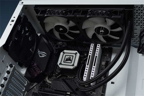 CORSAIR iCUE H100i ELITE CAPELLIX一体式水冷散热器/性能表现依旧，全新设计外型更亮(29)