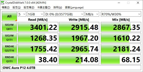 OWC Aura P12 4.0TB M.2 NVMe SSD开箱/创意不速限 容量存梦想(10)
