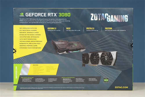ZOTAC GAMING GeForce RTX 3080 Trinity/HoloBlack全息极光设计语彙(2)