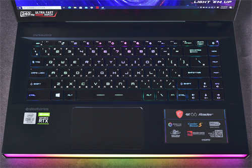潮流新机MSI GE66 Raider 10SGS测试报告/钛银新色Mystic灯bar炫(14)