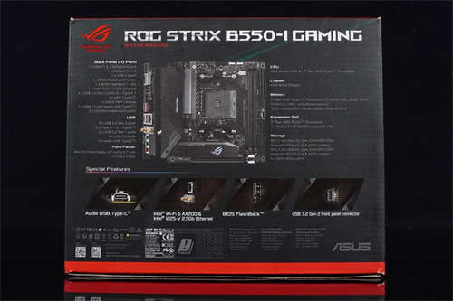 ROG STRIX B550-I Gaming ITX主机板测试报告/前置Type-C扩充、8 + 2相供电(1)