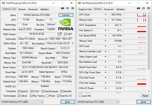 ZOTAC GAMING GeForce RTX 2060 OC显示卡/承袭老黄刀法，性能、散热、价格的最佳平衡(16)