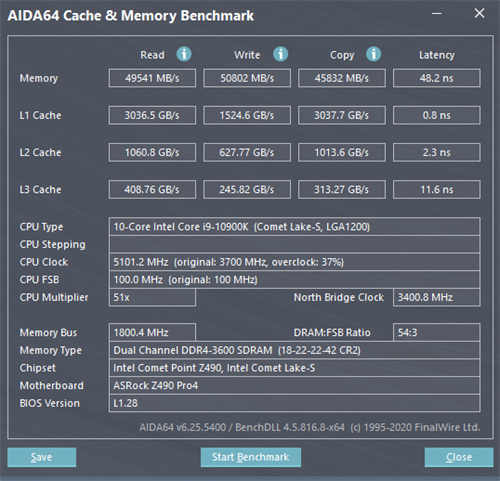 ASRock Z490 PRO4主机板开箱测试/Z490亲民板、K系列处理器入门好选择(45)