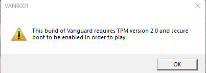 Riot Games网游《Valorant》在Windows 11上强制要求开启TPM 2.0