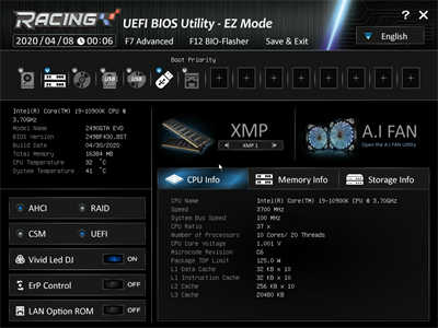 映泰 Biostar RACING Z490GTA EVO 开箱 / 14+2 相供电、PCI-E 4.0 Ready、(36)