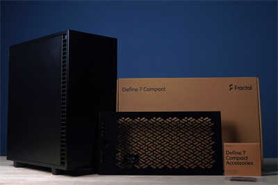 Fractal Design Define 7 Compact机壳开箱试组/ATX主机板空间，北欧极简美学(3)