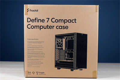 Fractal Design Define 7 Compact机壳开箱试组/ATX主机板空间，北欧极简美学(1)