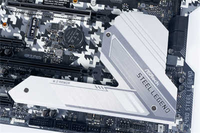 华擎ASRock Z490 Steel Legend/银白数位迷彩风格、钢铁传奇般的可靠性(6)