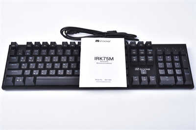 irocks K75M PBT机械式键盘开箱/耐打耐磨PBT双色键帽(3)