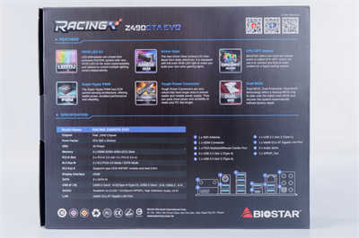 映泰 Biostar RACING Z490GTA EVO 开箱 / 14+2 相供电、PCI-E 4.0 Ready、(2)