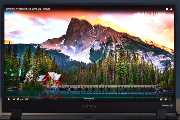 GIGABYTE AERO 17 HDR创作笔电测试报告/4K Pantone校色Studio效能优化(17)