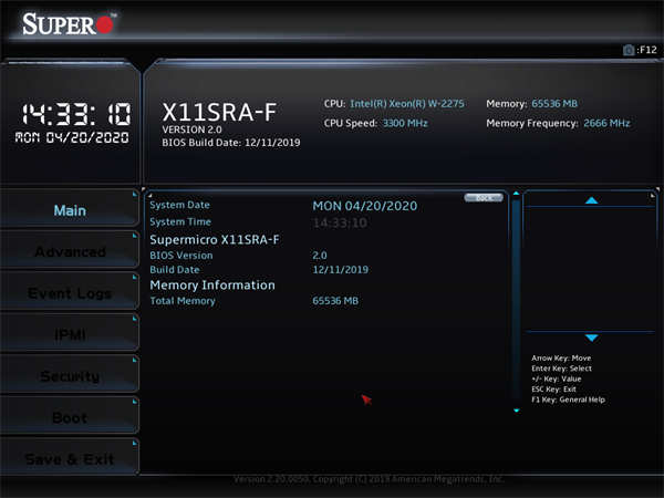 SuperMicro X11SRA-F 主机板开箱测试 / C422 晶片组、商用定位、Cascade Lake-W 支(25)
