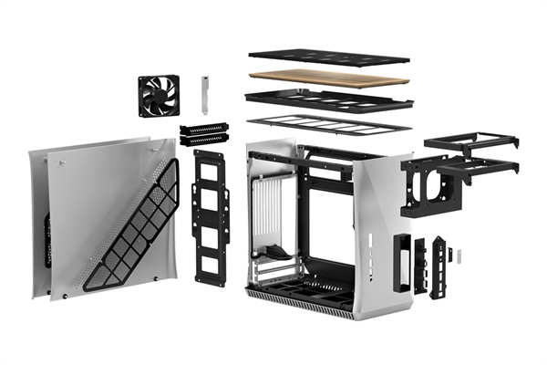 Fractal Design Era ITX机箱/实木上盖、流线铝合金外壳、一体式水冷、ATX/SFX随你装(1)