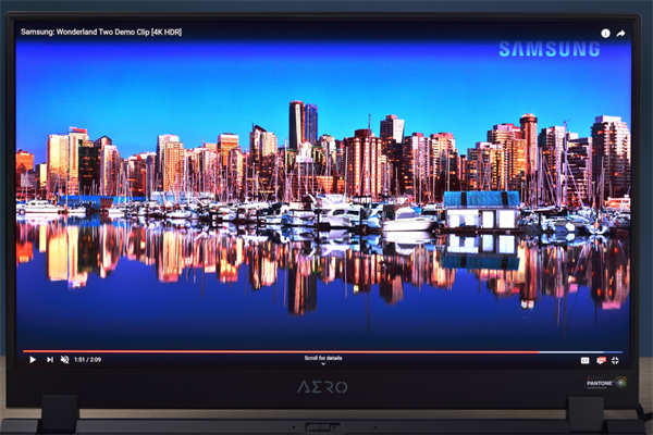 GIGABYTE AERO 17 HDR创作笔电测试报告/4K Pantone校色Studio效能优化(18)