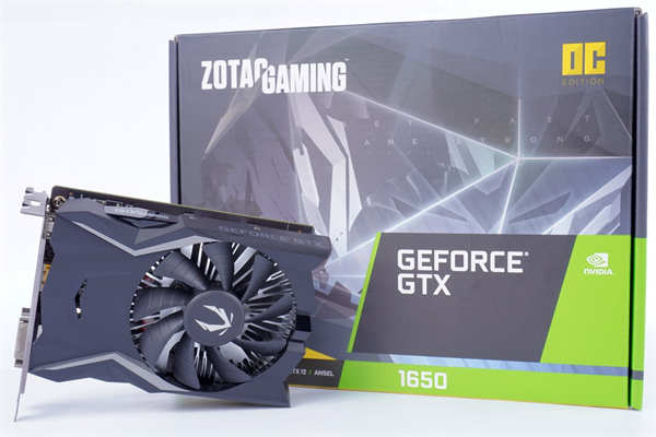 ZOTAC GAMING  GTX 1650 OC GDDR6 显示卡开箱测试 / 单风扇小巧外型、记忆体 GDDR6