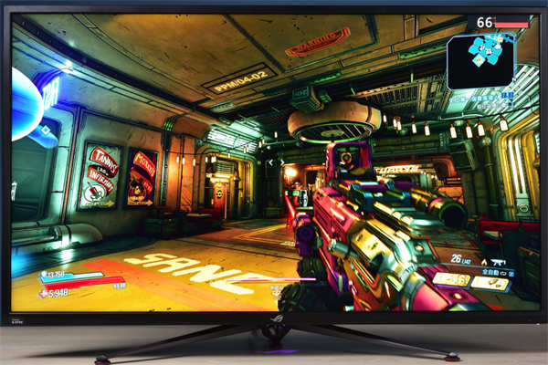 ASUS ROG PG43UQ大型电竞萤幕开箱/4K 144Hz HDR1000攻顶再一台(41)