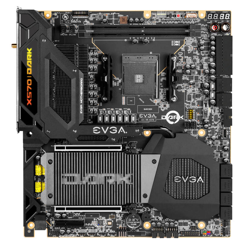 EVGA X570 DARK细节照片，迄今为止最强大的AMD Ryzen AM4超频主机板之一