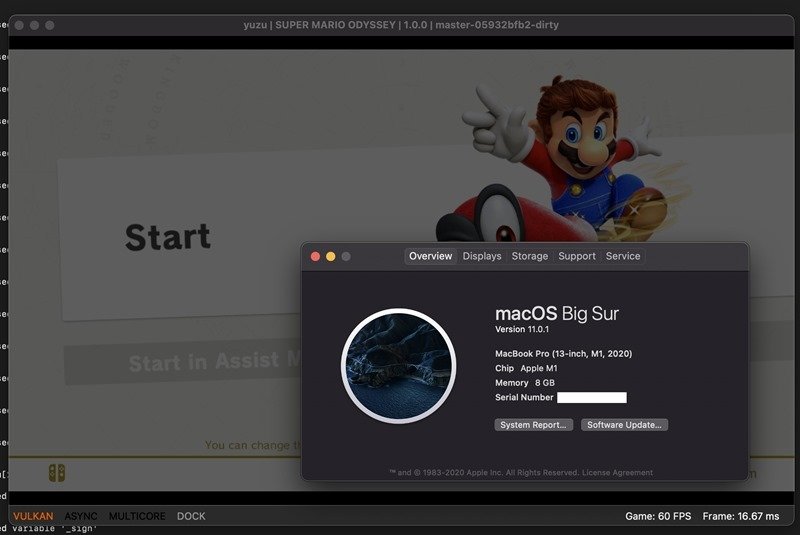 国外开发者成功在 M1 Mac 上运行 Nintendo Switch 游戏