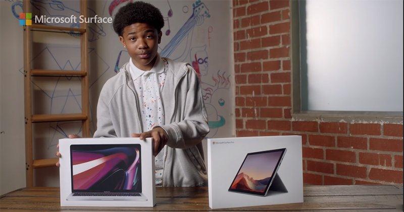 微软最新的广告，直白地跟你说 Surface Pro 7 就是比 MacBook Pro 好