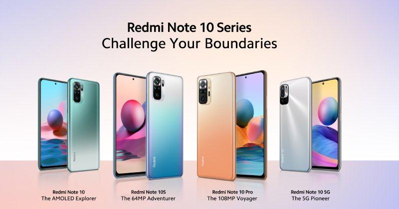 Redmi Note 10 系列全球发表：Redmi 首次搭载 1.08 亿像素主相机，极致性价比全面升级
