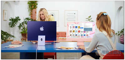 Apple 推出全新 24 吋 M1 iMac，机身更薄、效能更强、共七色选择