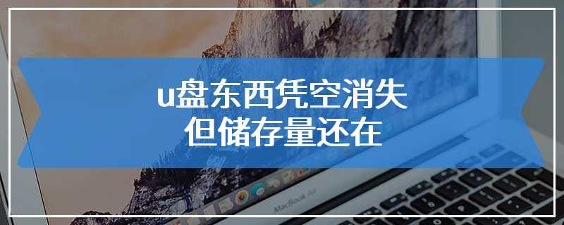 u盘东西凭空消失但储存量还在