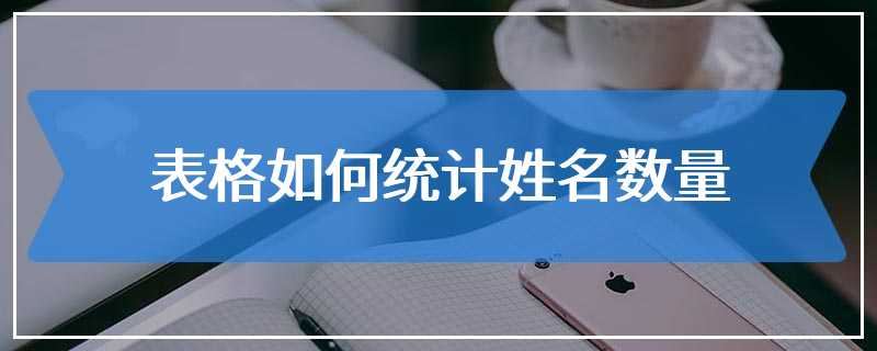 表格如何统计姓名数量