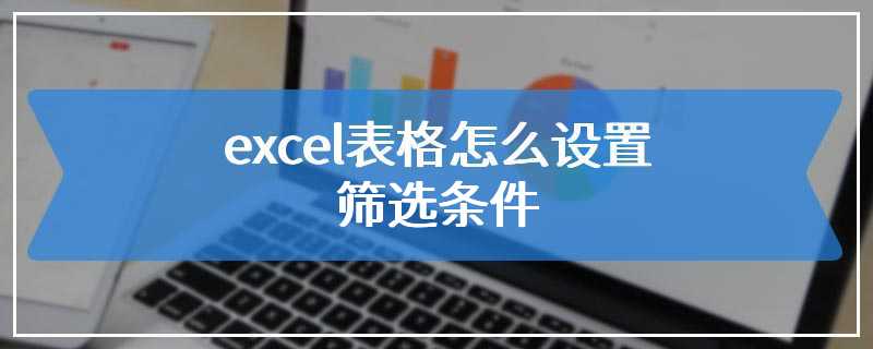 excel表格怎么设置筛选条件