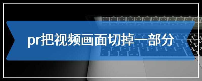 pr把视频画面切掉一部分