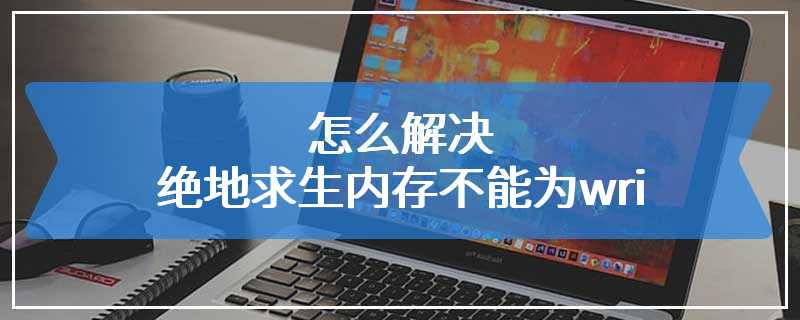 怎么解决绝地求生内存不能为wri