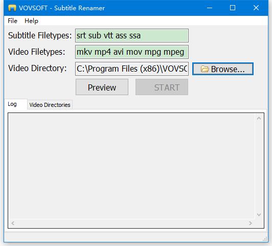 Vovsoft Subtitle Renamer
