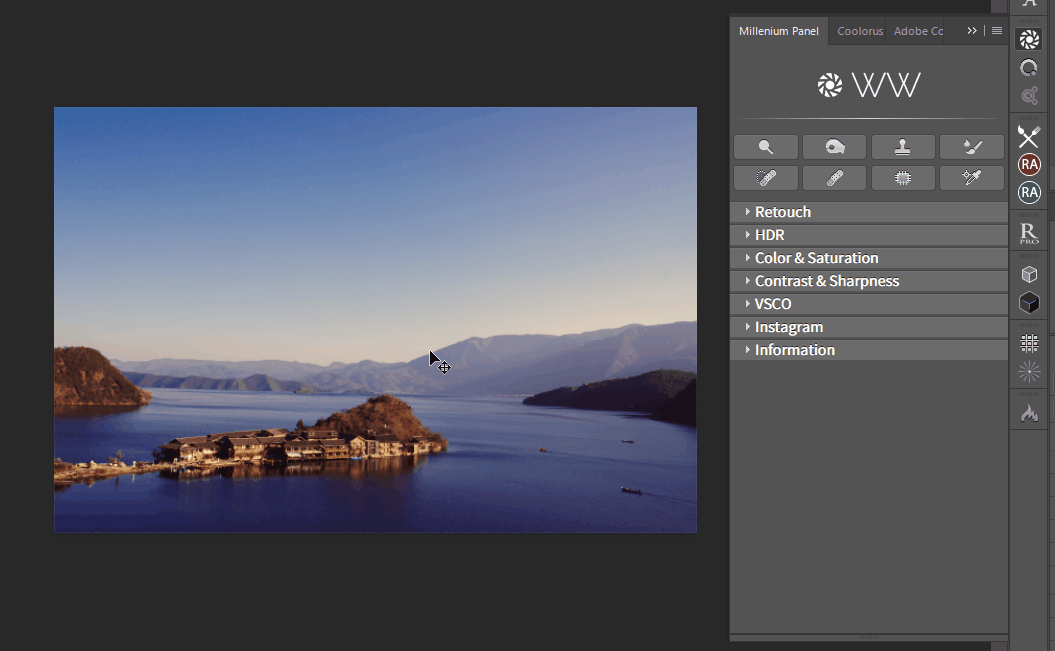 Millenium Photoshop Panel