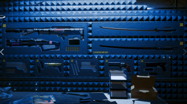 赛博朋克2077隐藏墙所有18种标志性武器MOD