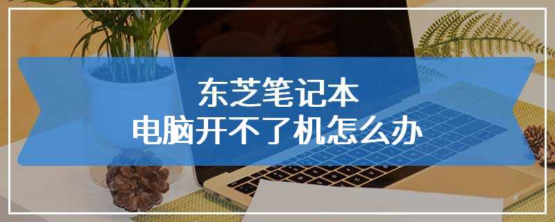 东芝笔记本电脑开不了机怎么办