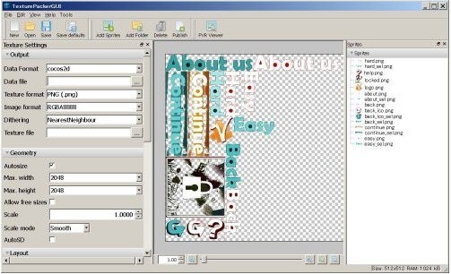 TexturePacker(图片打包工具)