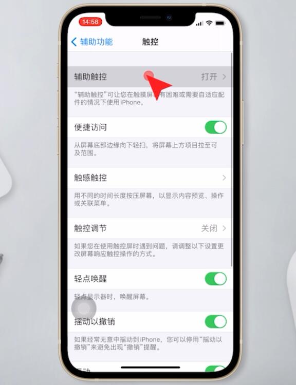 苹果手机左上角有个灰色圆圈(3)