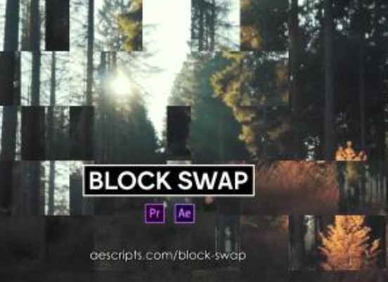 Block Swap(AE随机生成像素块视觉特效)