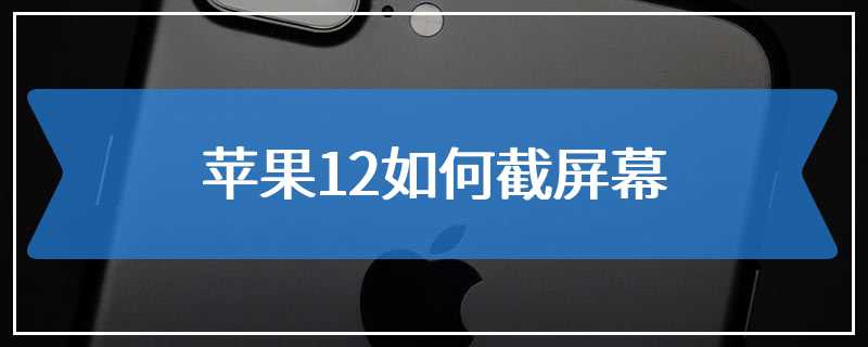 苹果12如何截屏幕