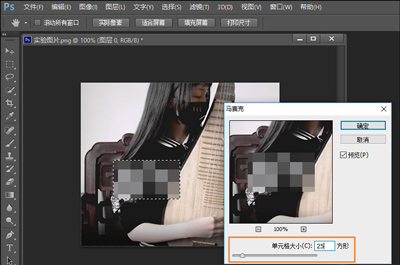 PS怎么给图片打马赛克(5)
