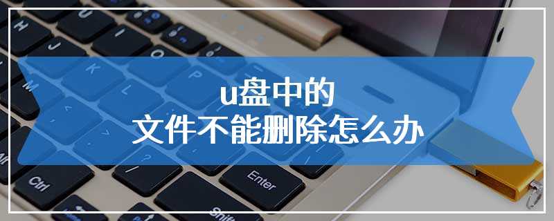 u盘中的文件不能删除怎么办