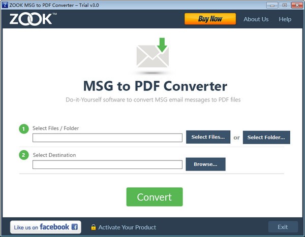 ZOOK MSG to PDF Converter(MSG转PDF转换器)