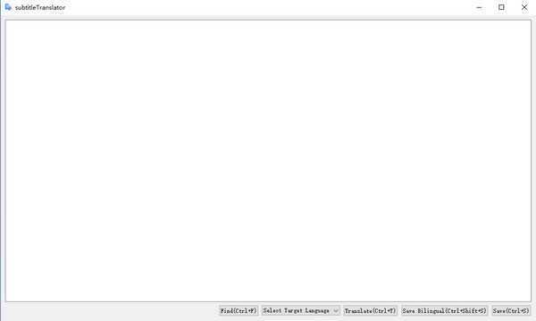 subtitle translator(字幕文件翻译工具)