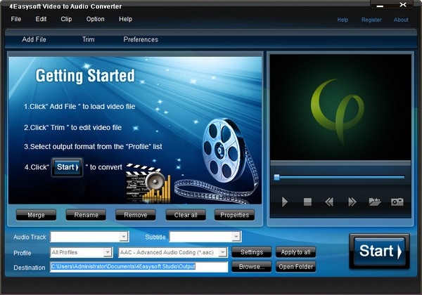 4Easysoft Video to Audio Converter(视频音频转换器)